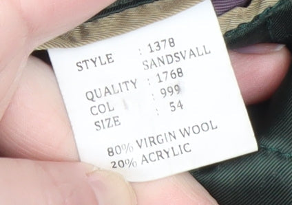 Mens UK Size 54 Bertoni Black Overcoat