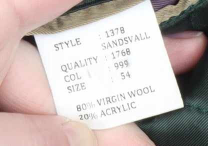 Mens UK Size 54 Bertoni Black Overcoat