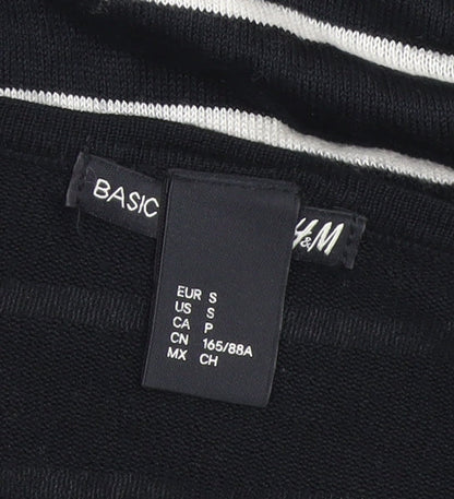 Womens UK Size 8 H&M Black Pullover Jumper
