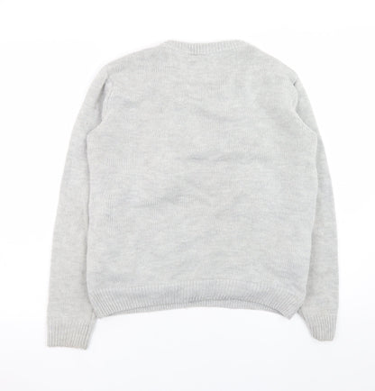 Womens UK Size XS Disney Grey Pullover Jumper