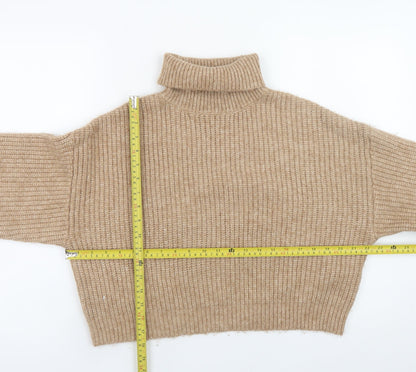 Womens UK Size M New Look Beige Pullover Jumper