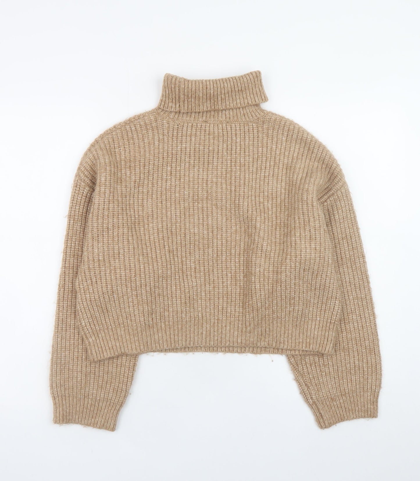 Womens UK Size M New Look Beige Pullover Jumper