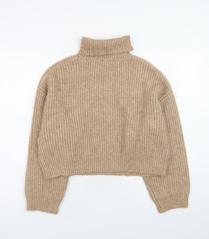 Womens UK Size M New Look Beige Pullover Jumper