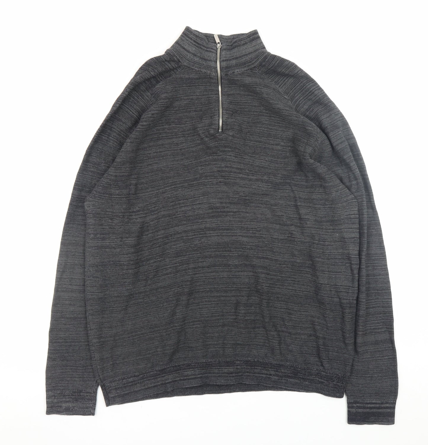 Mens UK Size 2XL Primark Grey Full Zip Jumper