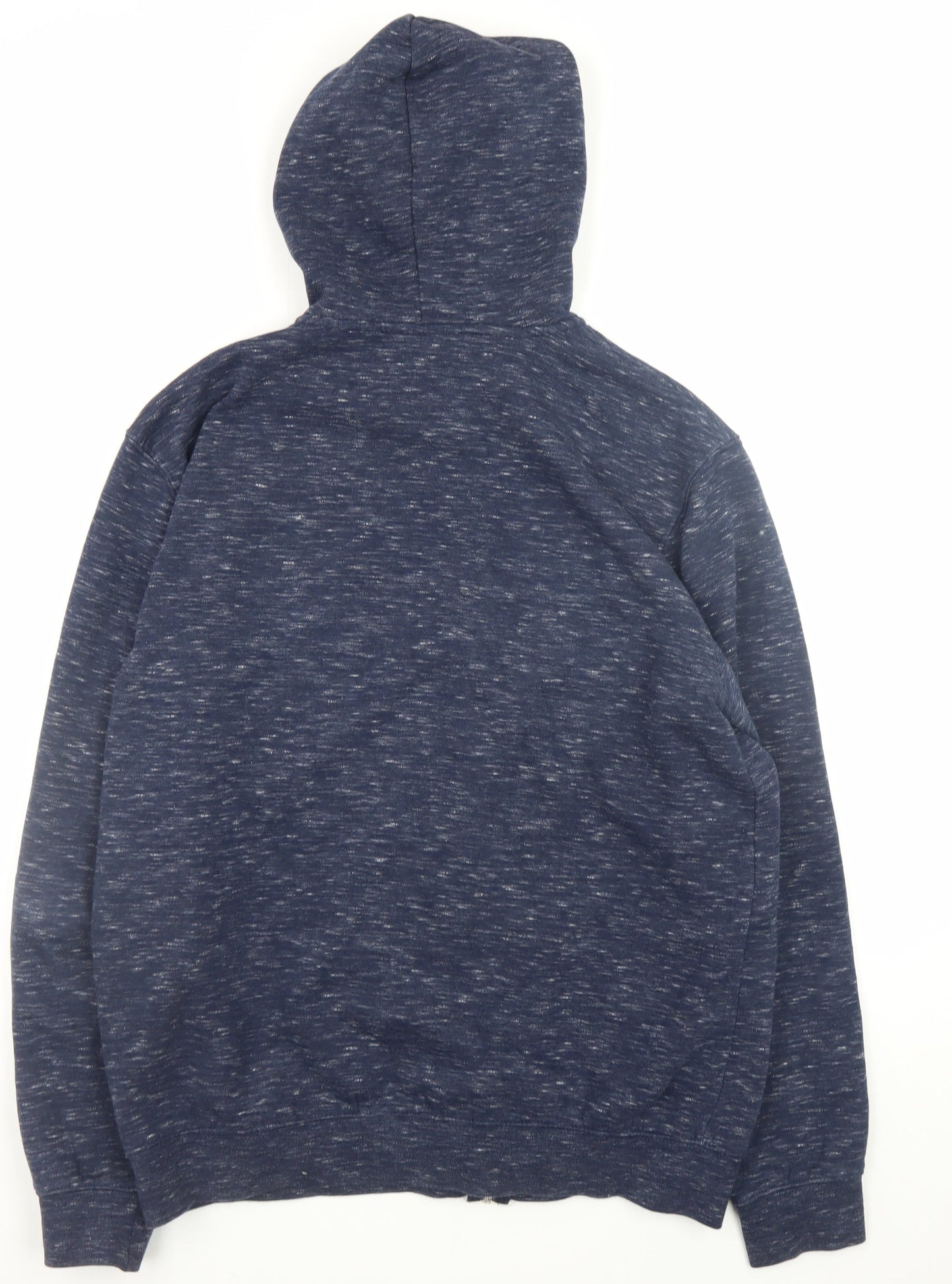 Mens UK Size M H&M Blue Full Zip Hoodie