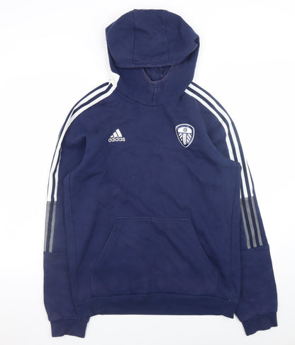 Mens UK Size M adidas Blue Pullover Hoodie