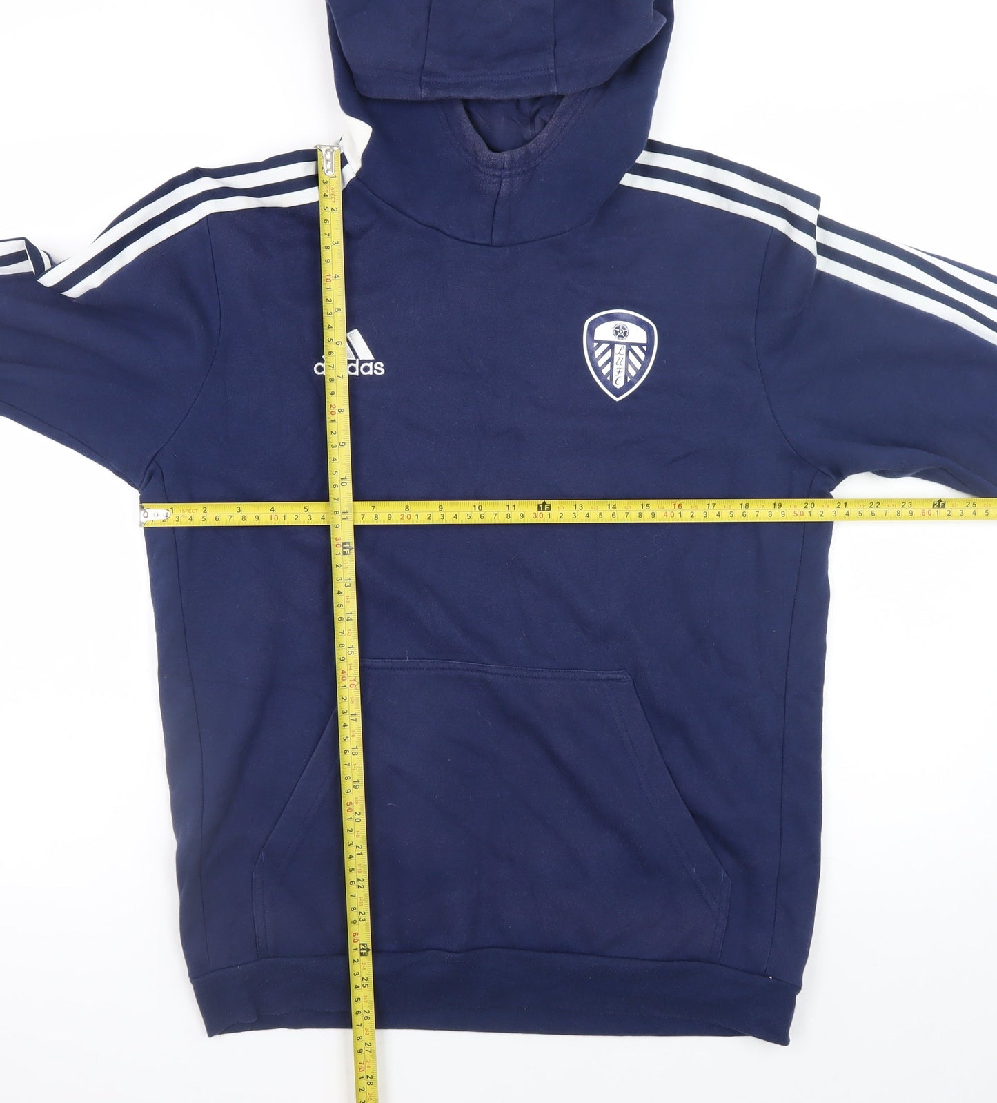 Mens UK Size M adidas Blue Pullover Hoodie