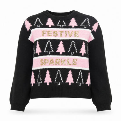 Womens UK Size M New Look Black Pullover Jumper