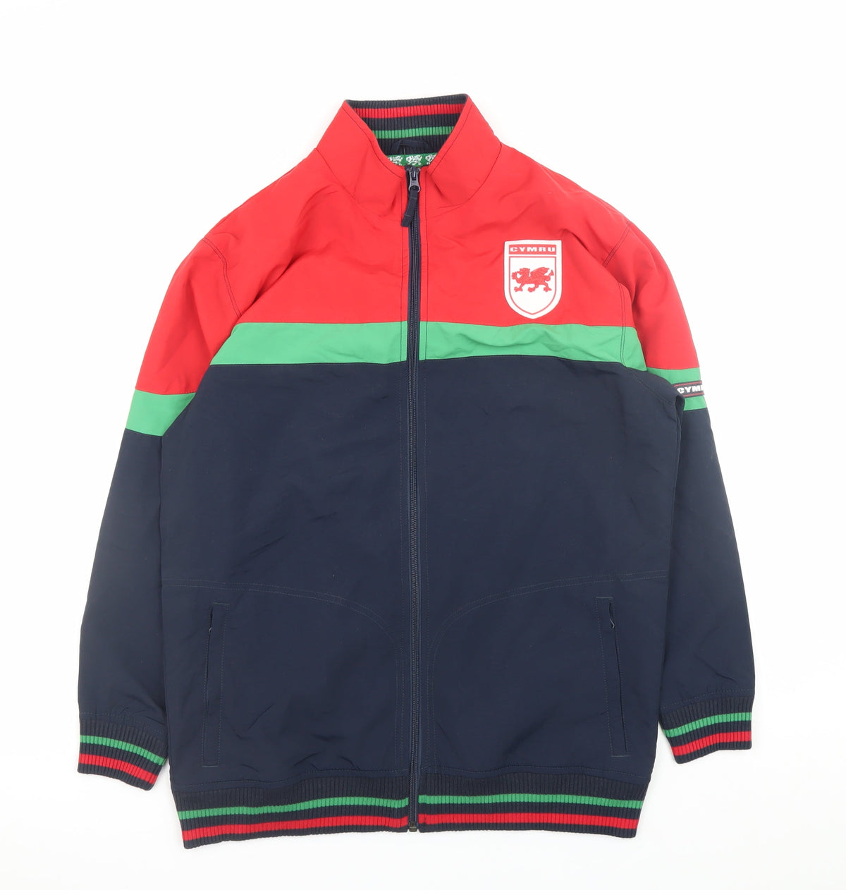 Marks & Spencer Teens Multicoloured Varsity Jacket Size 164 Full Zip