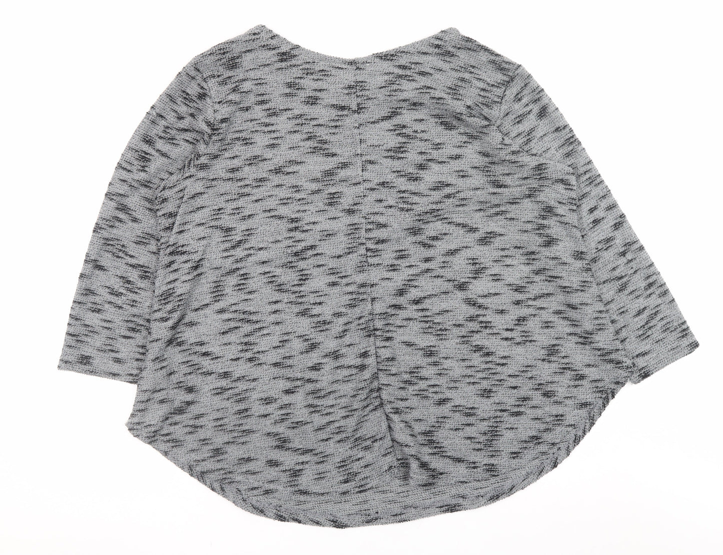 Womens UK Size M Apricot Grey Pullover Jumper