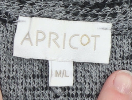 Womens UK Size M Apricot Grey Pullover Jumper