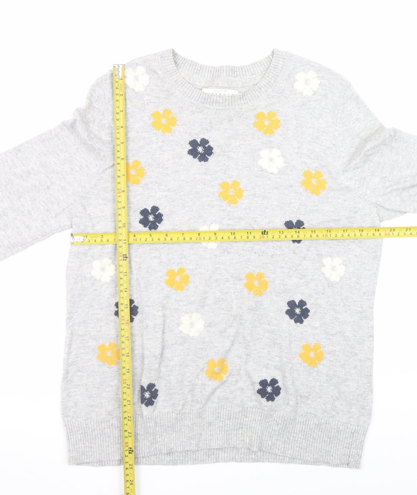 Womens UK Size 14 John Lewis Grey Pullover Jumper