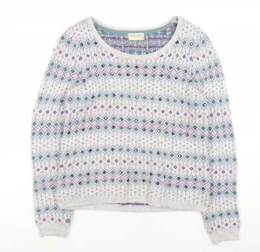 Womens UK Size 12 Marks and Spencer Multicoloured Pullover Jumper