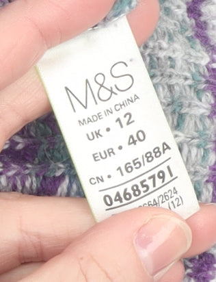 Womens UK Size 12 Marks and Spencer Multicoloured Pullover Jumper