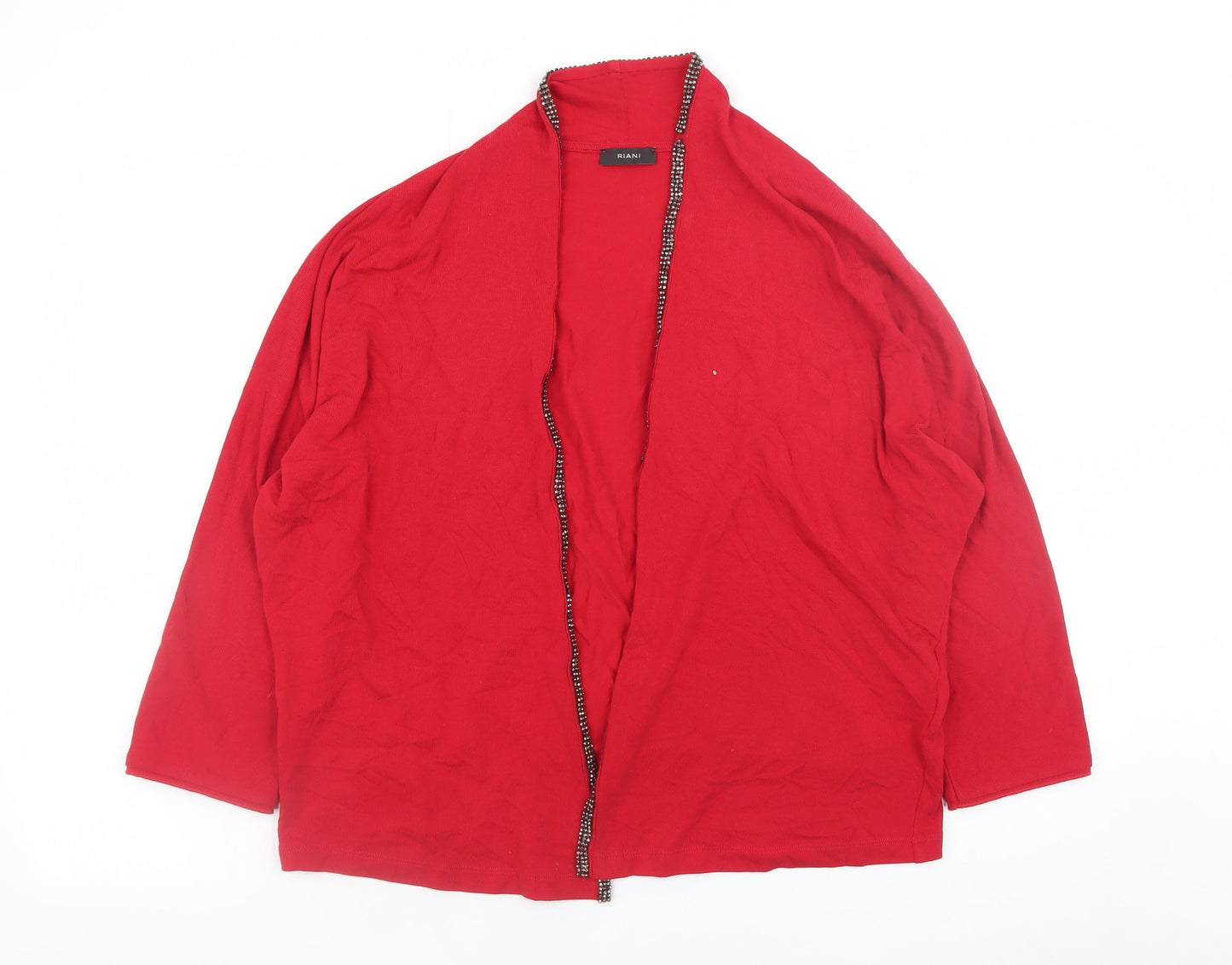 Womens UK Size 16 Riani Red Cardigan Jumper