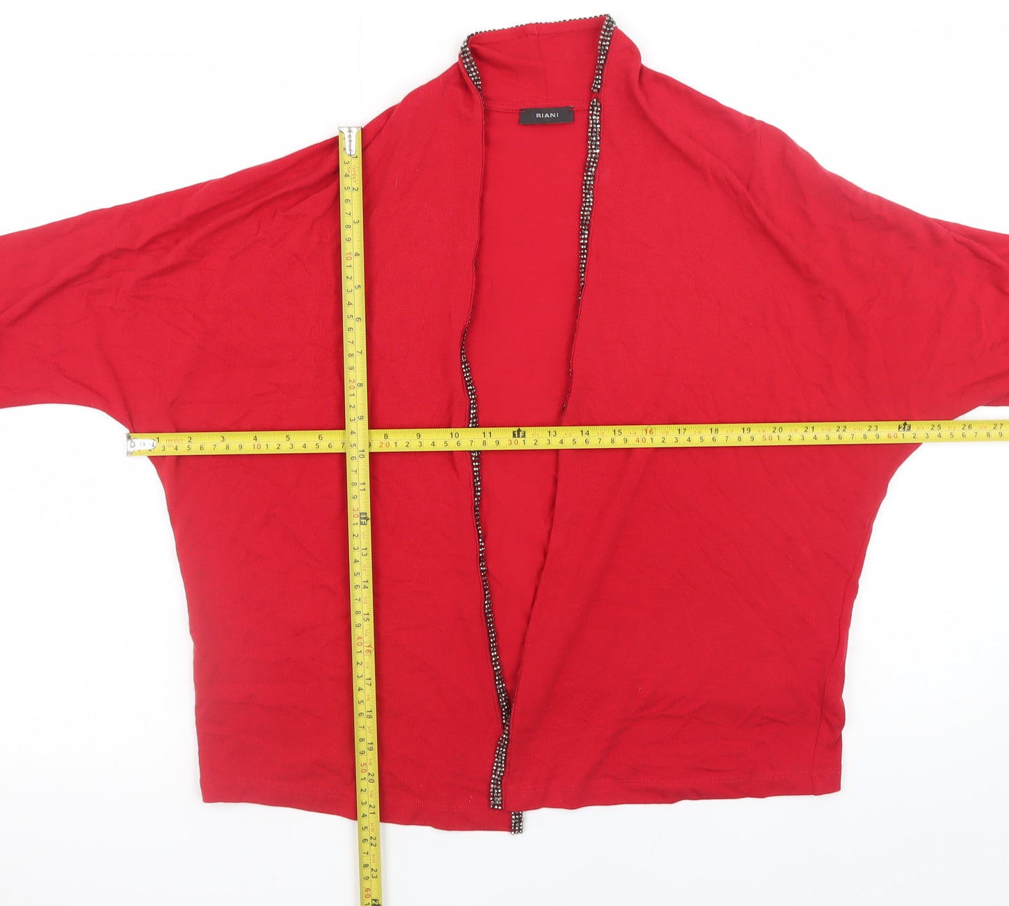 Womens UK Size 16 Riani Red Cardigan Jumper