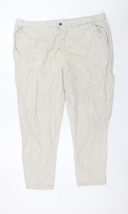 Mens UK Size 2XL ASOS Regular Fit Chino Beige Trousers