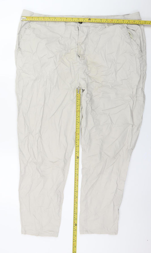 Mens UK Size 2XL ASOS Regular Fit Chino Beige Trousers