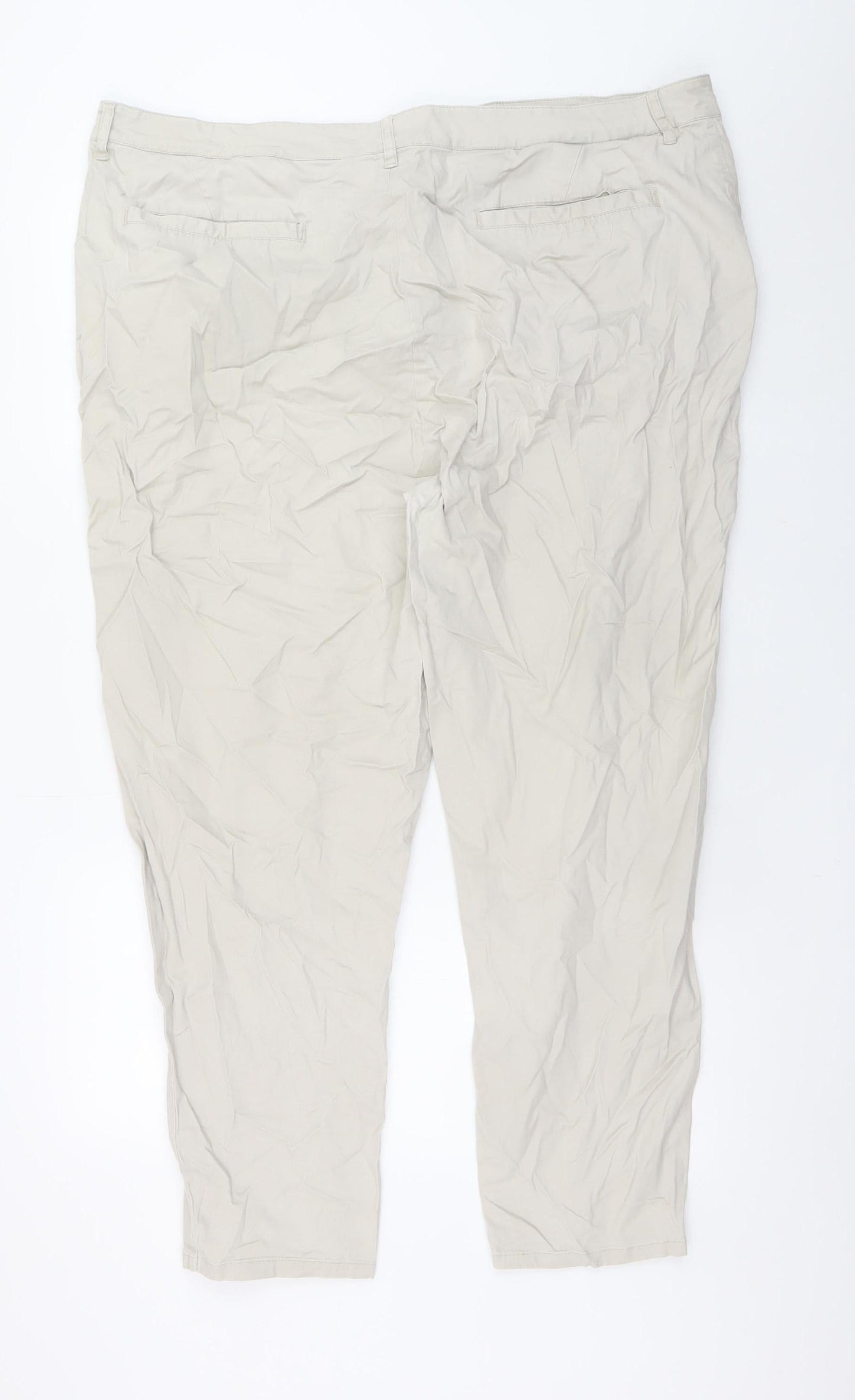 Mens UK Size 2XL ASOS Regular Fit Chino Beige Trousers