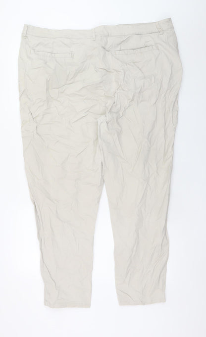 Mens UK Size 2XL ASOS Regular Fit Chino Beige Trousers