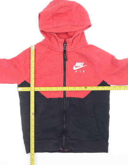 Teens UK Size S Nike Red Full Zip Hoodie