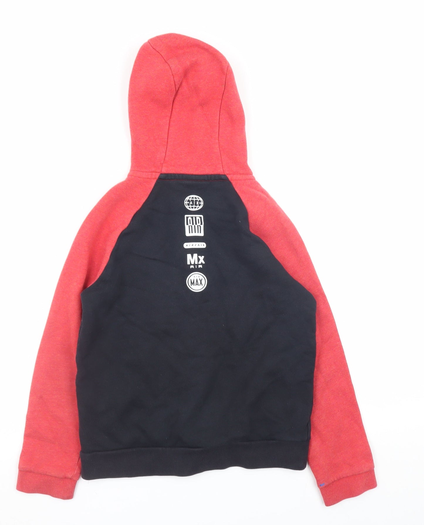 Teens UK Size S Nike Red Full Zip Hoodie