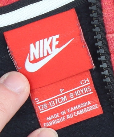 Teens UK Size S Nike Red Full Zip Hoodie