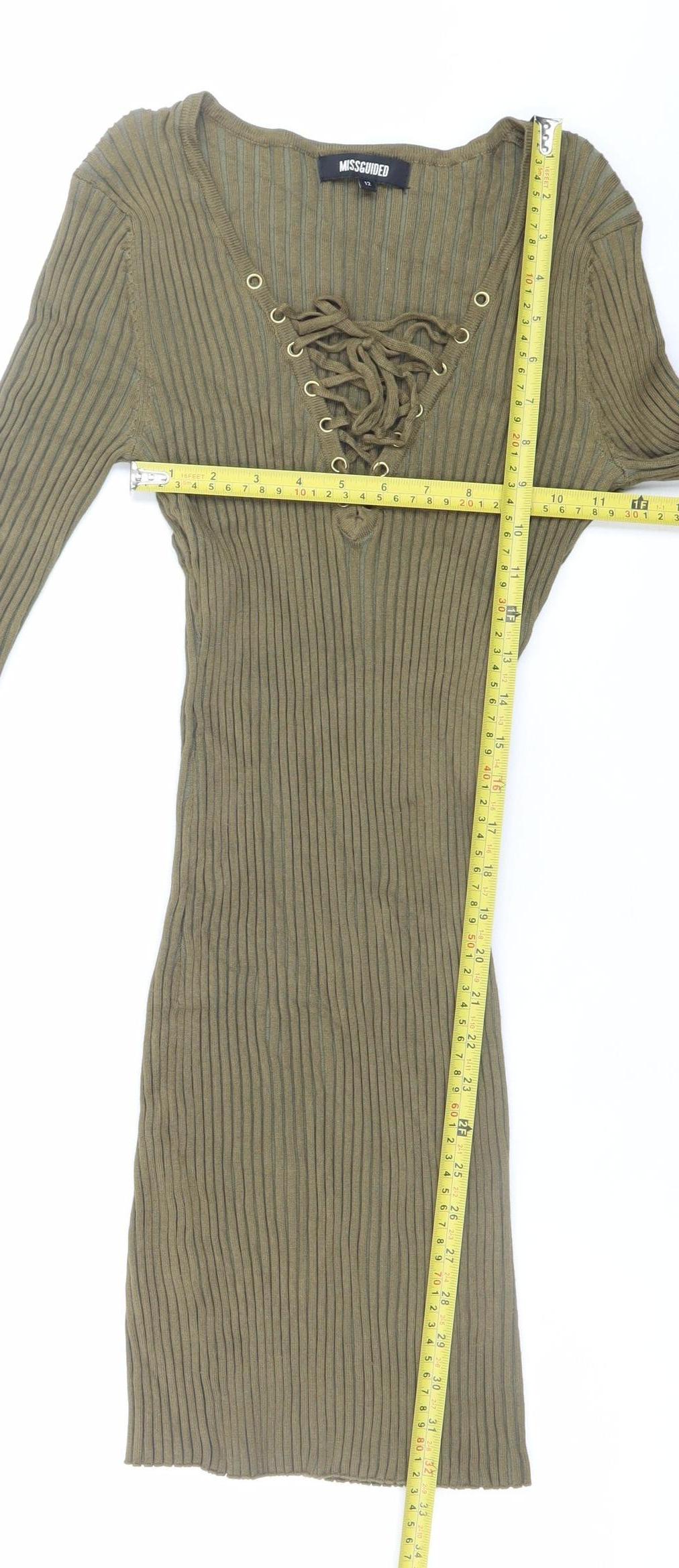 Womens UK Size 12 Missguided Bodycon Dress