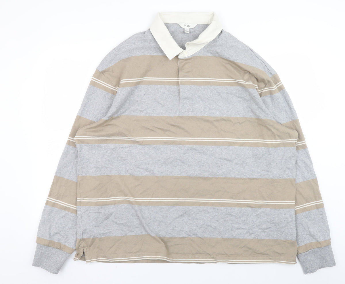 Mens UK Size 2XL Marks and Spencer Multicoloured Pullover Sweatshirt