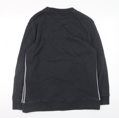 Mens UK Size M Mr P. Black Pullover Sweatshirt