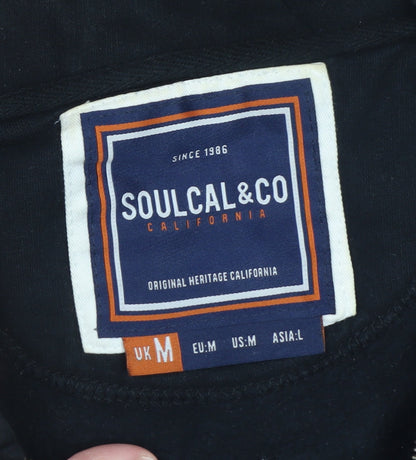 SoulCal & Co Men’s Black Full Zip Hoodie Size M