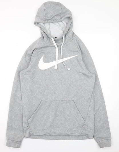 Mens UK Size S Nike Grey Pullover Hoodie