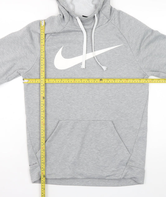 Mens UK Size S Nike Grey Pullover Hoodie