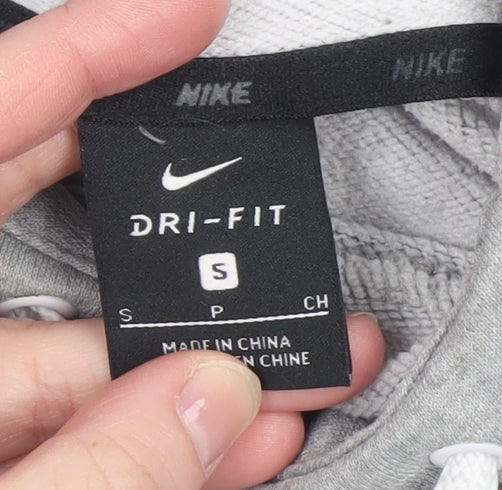 Mens UK Size S Nike Grey Pullover Hoodie