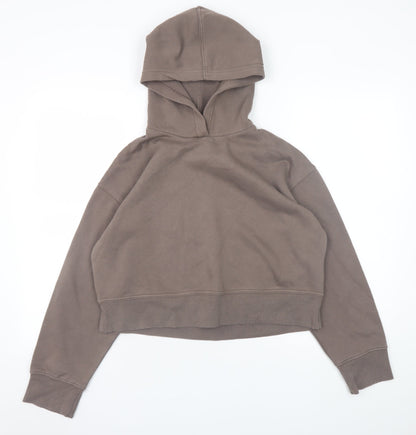 Womens UK Size S Zara Brown Pullover Hoodie