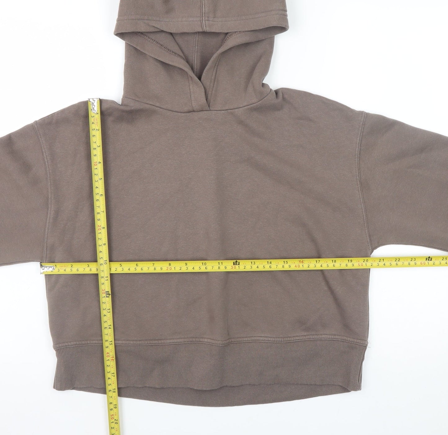 Womens UK Size S Zara Brown Pullover Hoodie