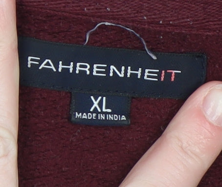 Mens UK Size XL Fahrenheit Red Pullover Sweatshirt