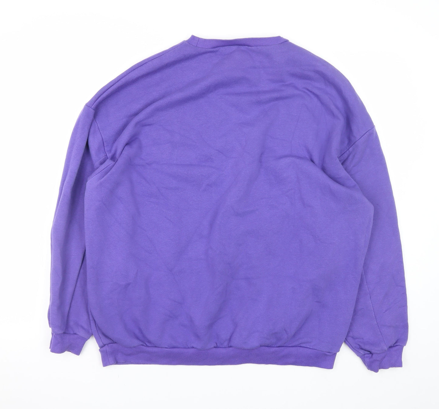 Womens UK Size M Boohoo Purple Pullover Sweatshirt