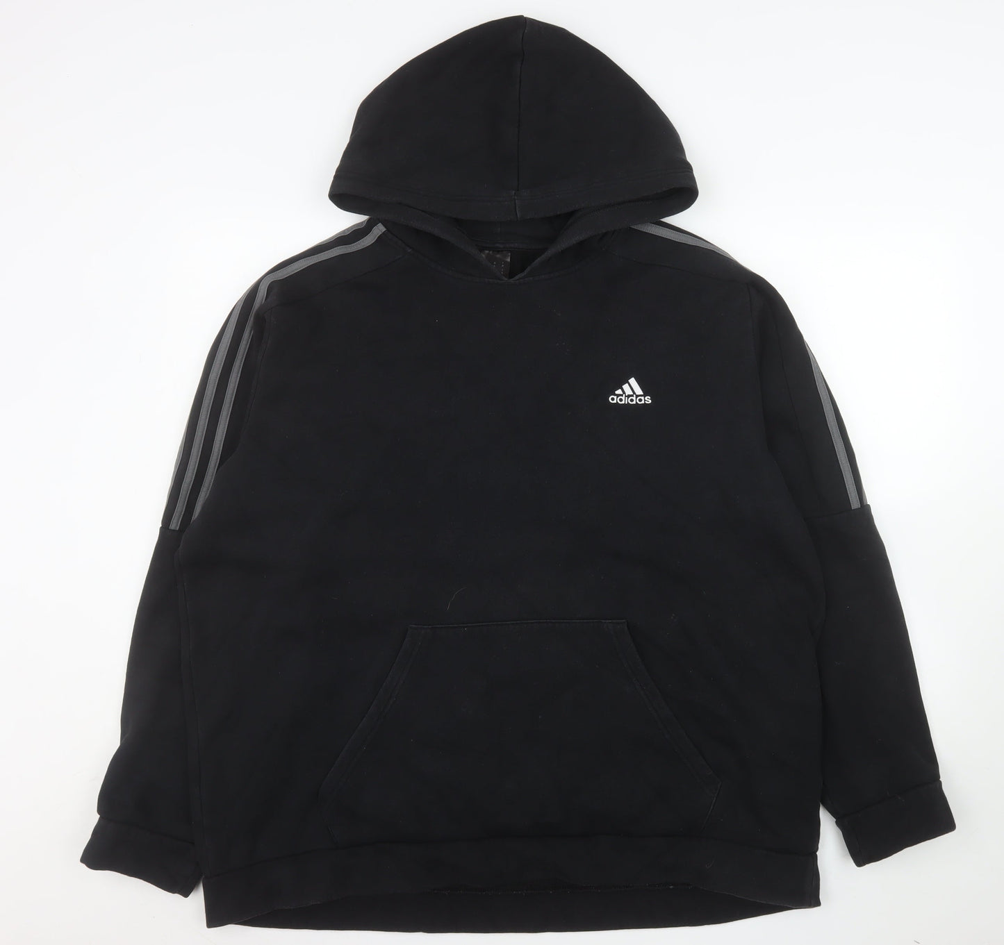 Mens UK Size XL adidas Black Pullover Hoodie