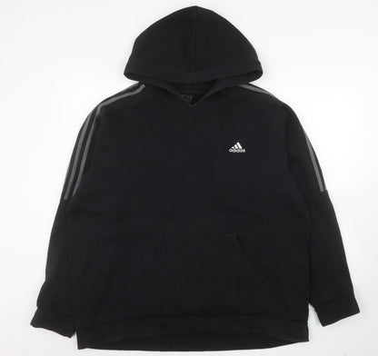 Mens UK Size XL adidas Black Pullover Hoodie