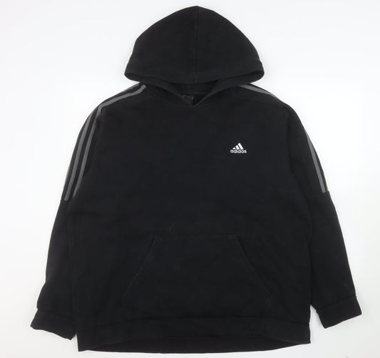 Mens UK Size XL adidas Black Pullover Hoodie