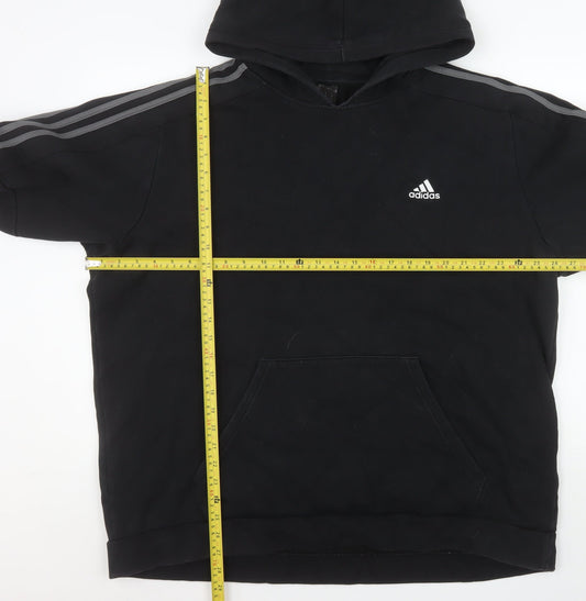 Mens UK Size XL adidas Black Pullover Hoodie