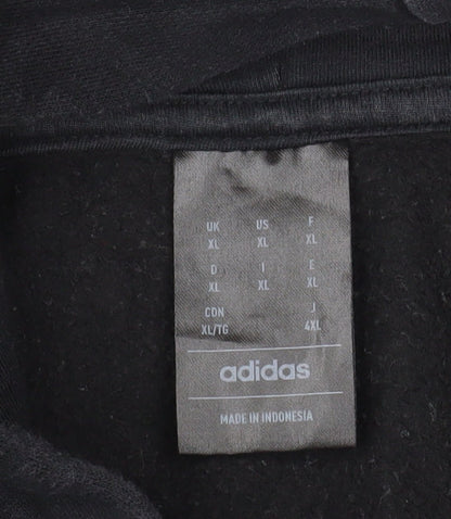 Mens UK Size XL adidas Black Pullover Hoodie