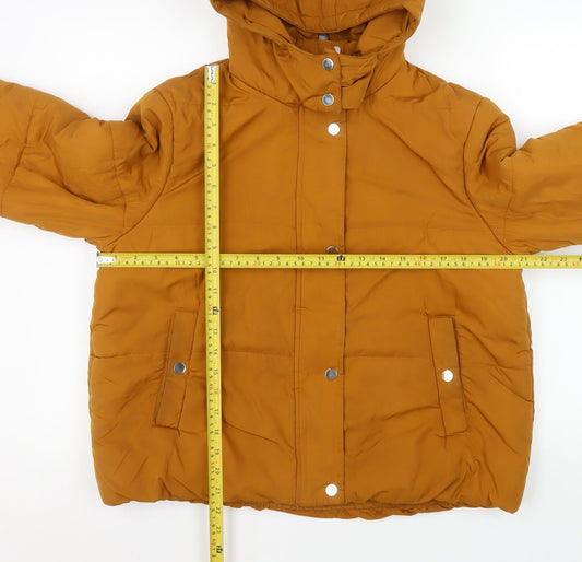Womens UK Size 12 Marks and Spencer Brown Puffer Jacket