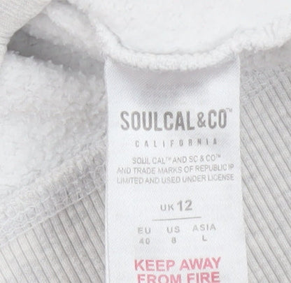 Womens UK Size 12 SoulCal & Co Grey Basic Jacket