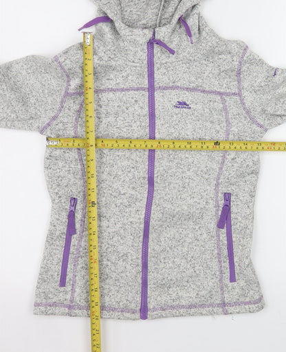 Girls UK Size 9-10 Years Trespass Grey Basic Jacket
