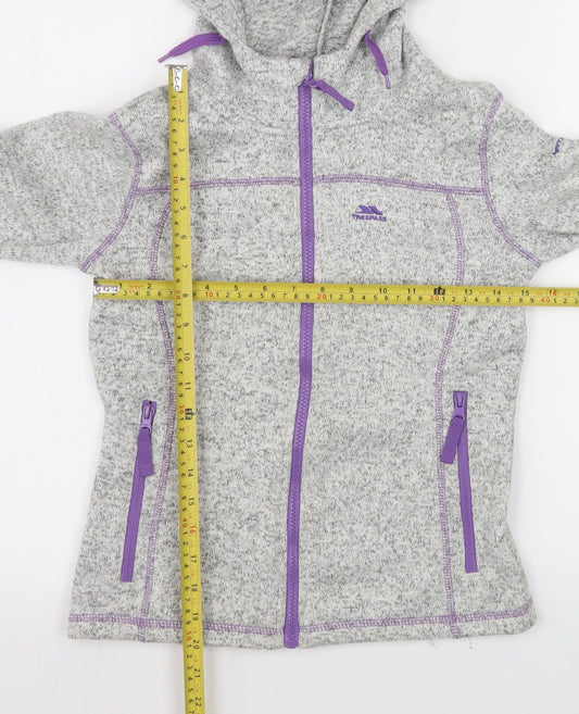 Girls UK Size 9-10 Years Trespass Grey Basic Jacket