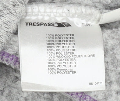 Girls UK Size 9-10 Years Trespass Grey Basic Jacket