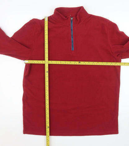 Mens UK Size M Crane Red Pullover Sweatshirt