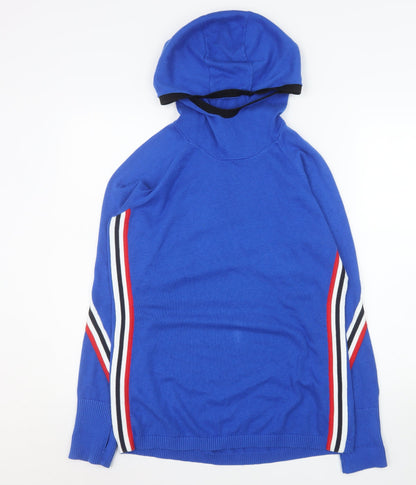 Mens UK Size L Garritt Blue Pullover Jumper